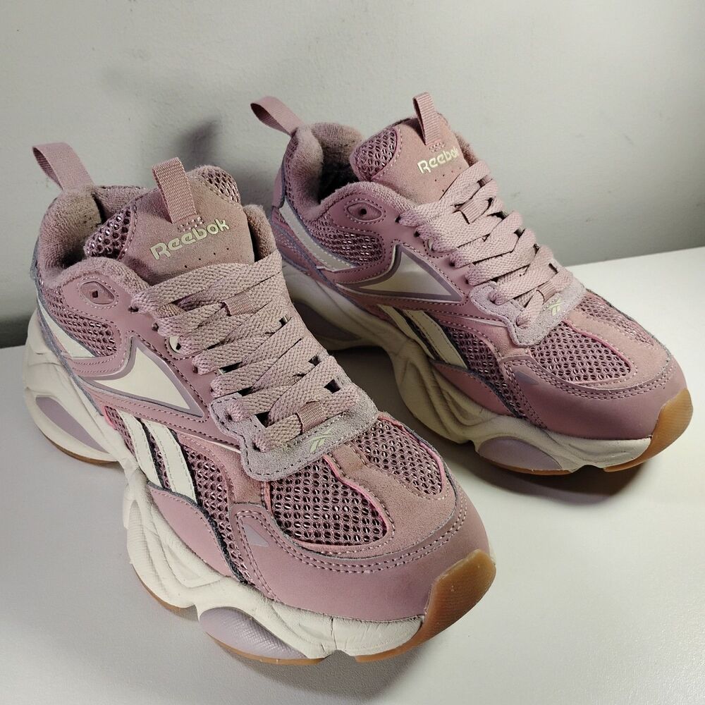 Reebok Royal Charge Women US 7 Dusty Pink Lifestyle Shoes Casual Chunky Sneakers